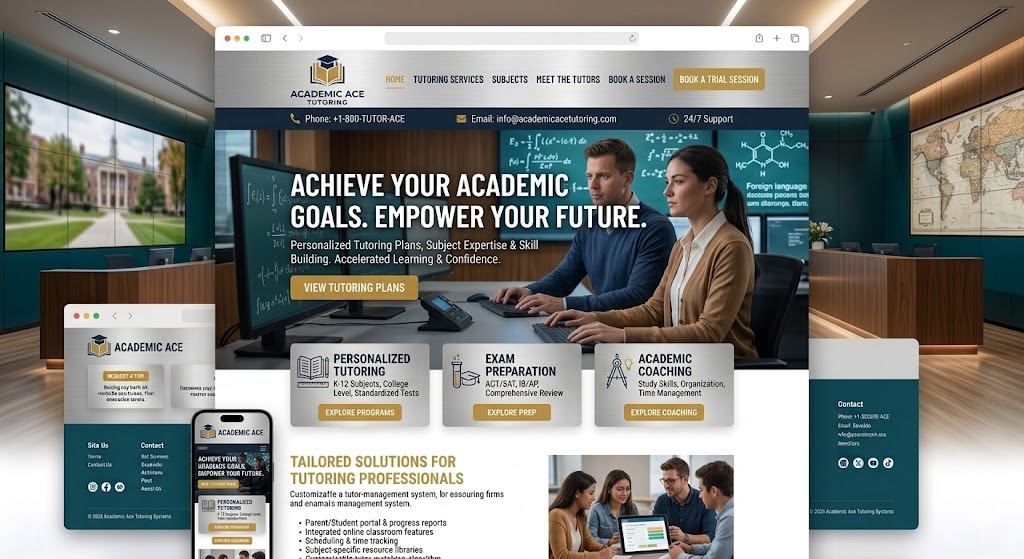 Tutors Website Preview